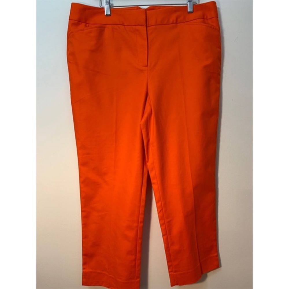 Grace Elements Orange Cotton Spandex Cropped Pant… - image 1